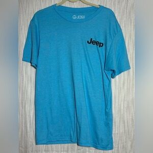 Jeep Blue Short Sleeve Tee Casual Crew Neck size Large